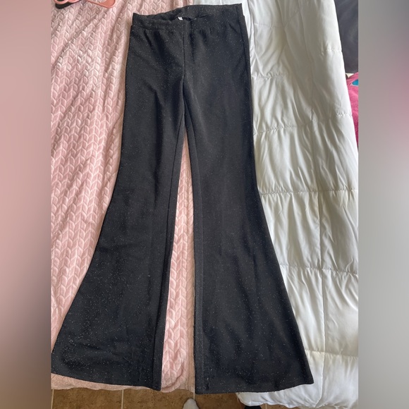 Black glitter flare pants - Picture 2 of 3